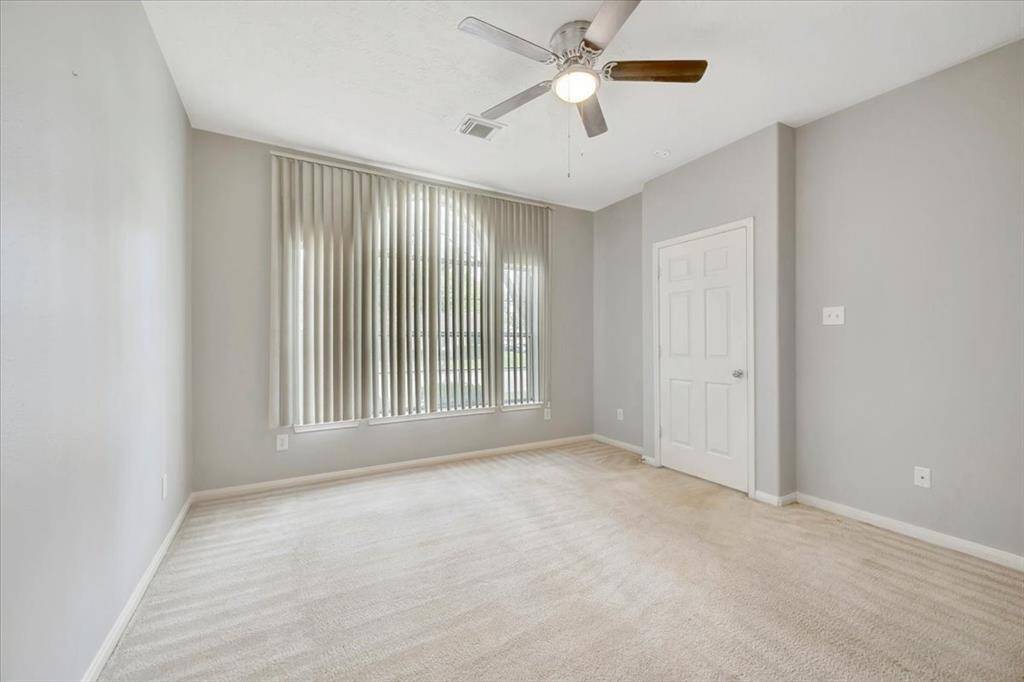 Private primary suite with huge window.