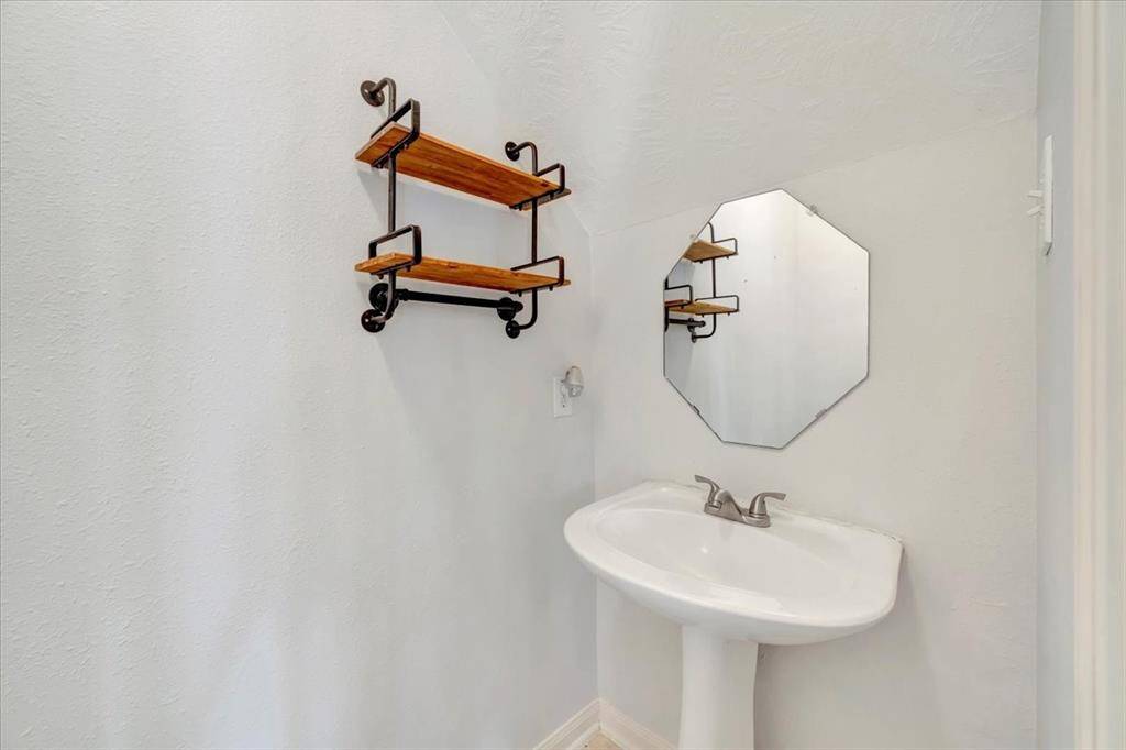 Half bath centrally located on the first floor.