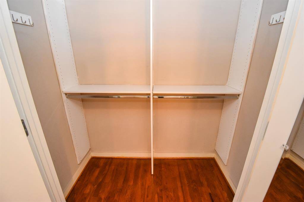 This photo features a separate small closet in the open-concept loft, perfect for additional storage.