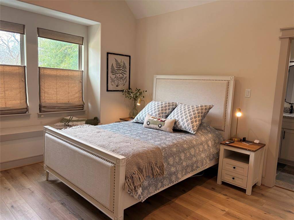 Another beautiful bedroom. To the right is the entrance to the shared large bath.