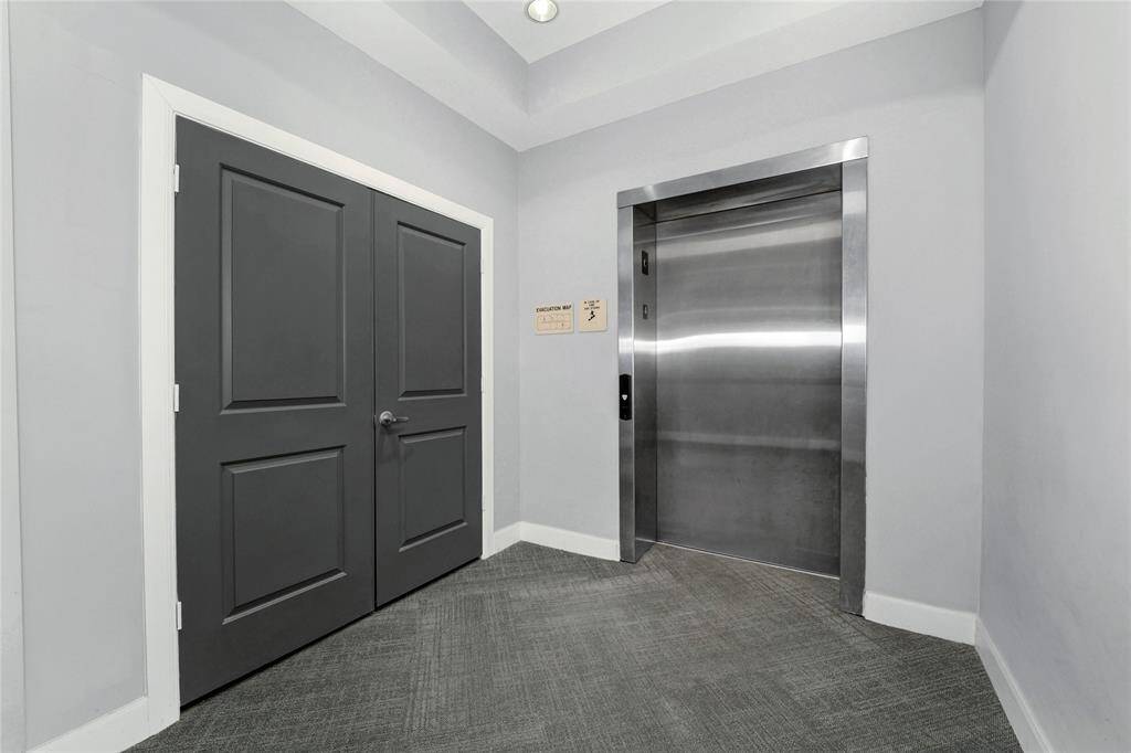 The elevator on the 4th floor.