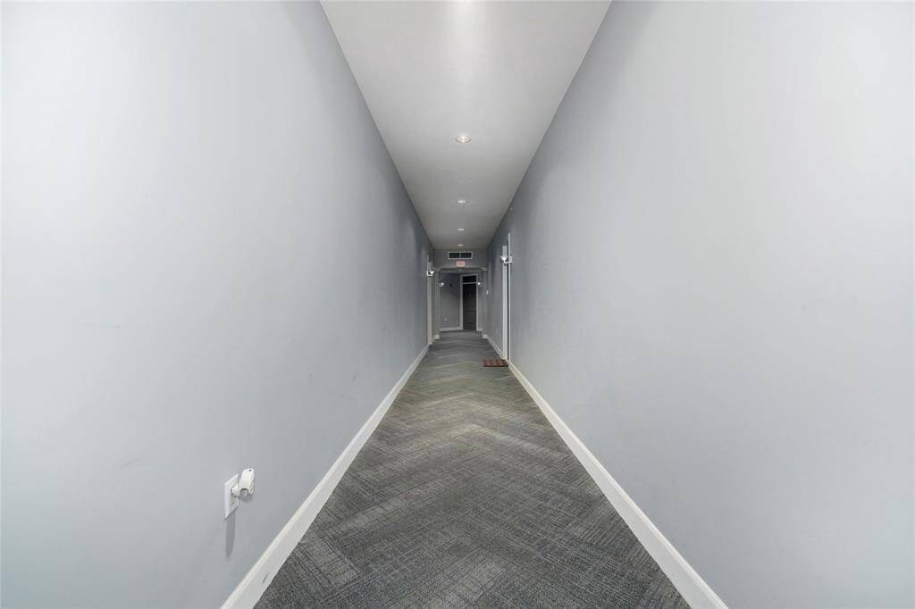 Long and quiet hallway to your corner, top floor unit, #45.