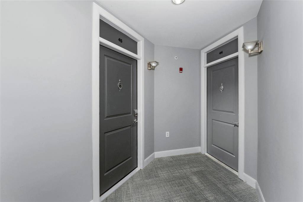 The left door is to your new condo.
