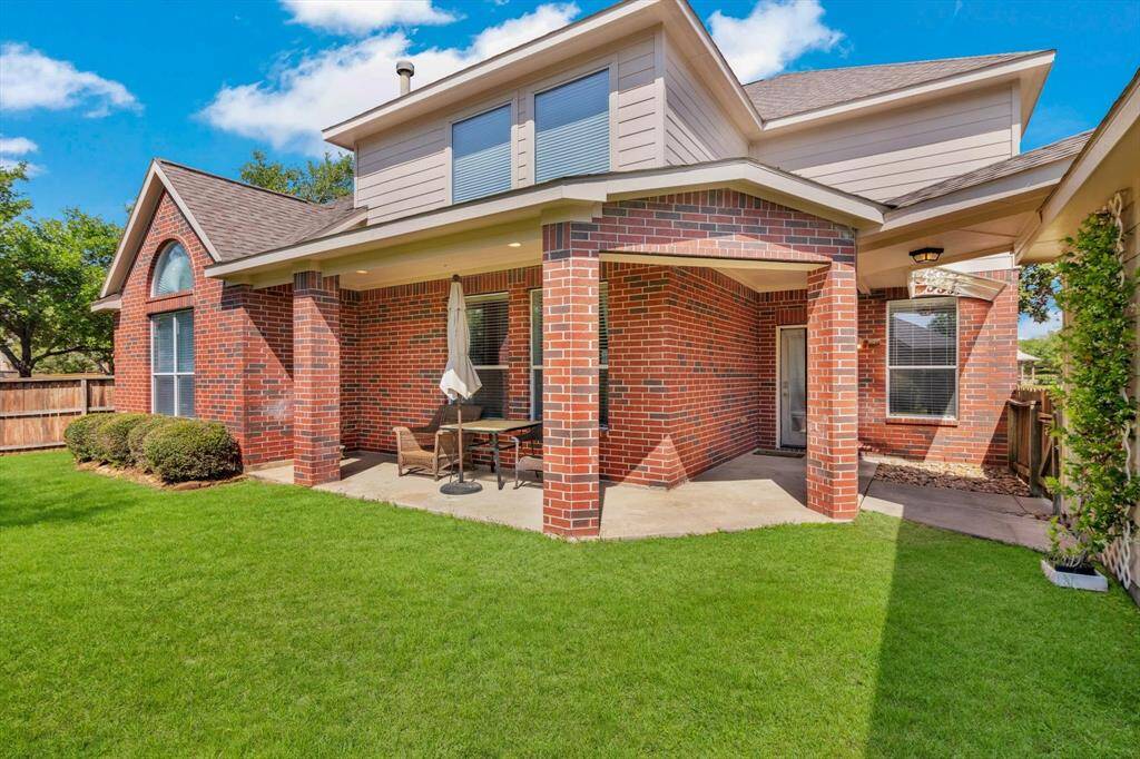 Your backyard oasis, the well-maintained lawn and fenced yard provide ample space for relaxation and entertainment.
