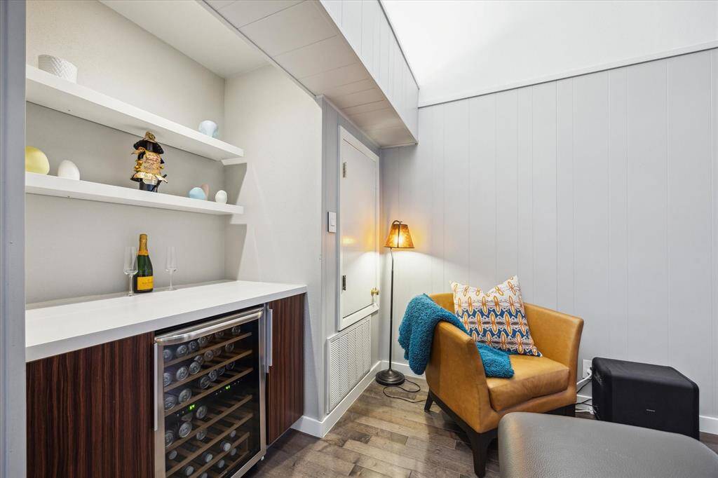 Dry bar in the den