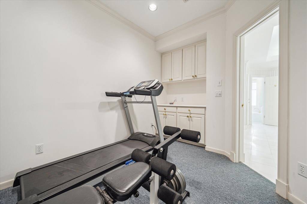 off primary bath and could be exercise, closet or office