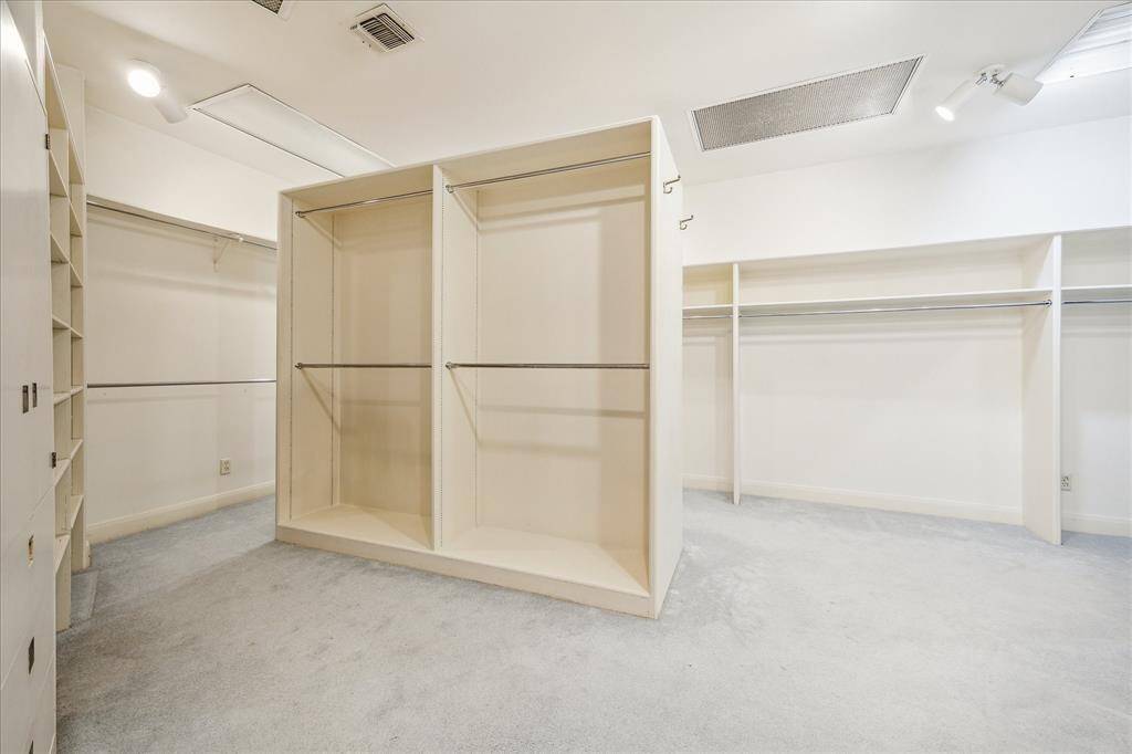 Huge primary closet