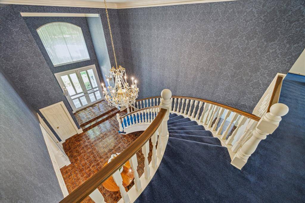 from the second floor