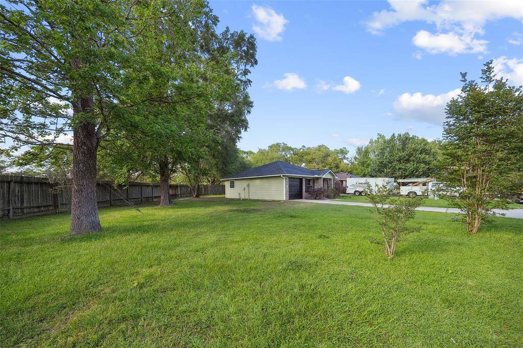 Large corner lot.