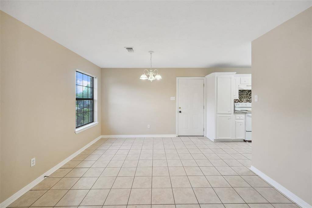 Dining and kitchen/combo.