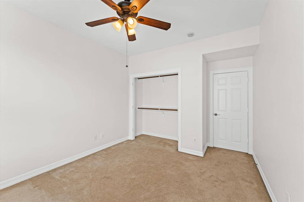 Secondary bedroom is spacious with ample closet space