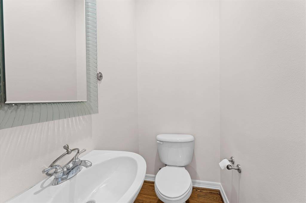 Half bath for guests on the third floor