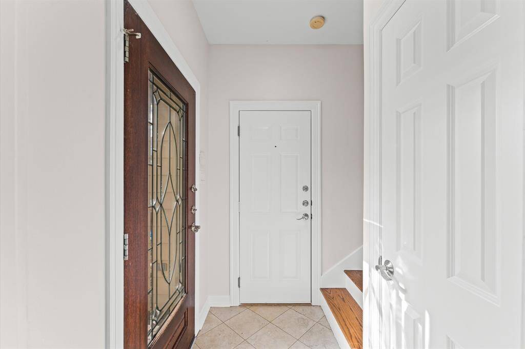 First floor with an entry from the garage as well