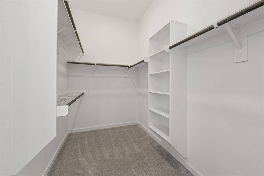 Second walk-in closet for the primary bedroom