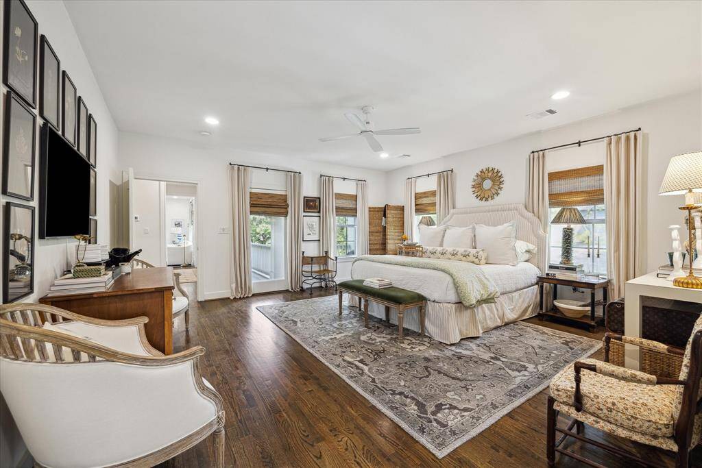 You’ll love stepping out the door that leads to your balcony overlooking the yard below.