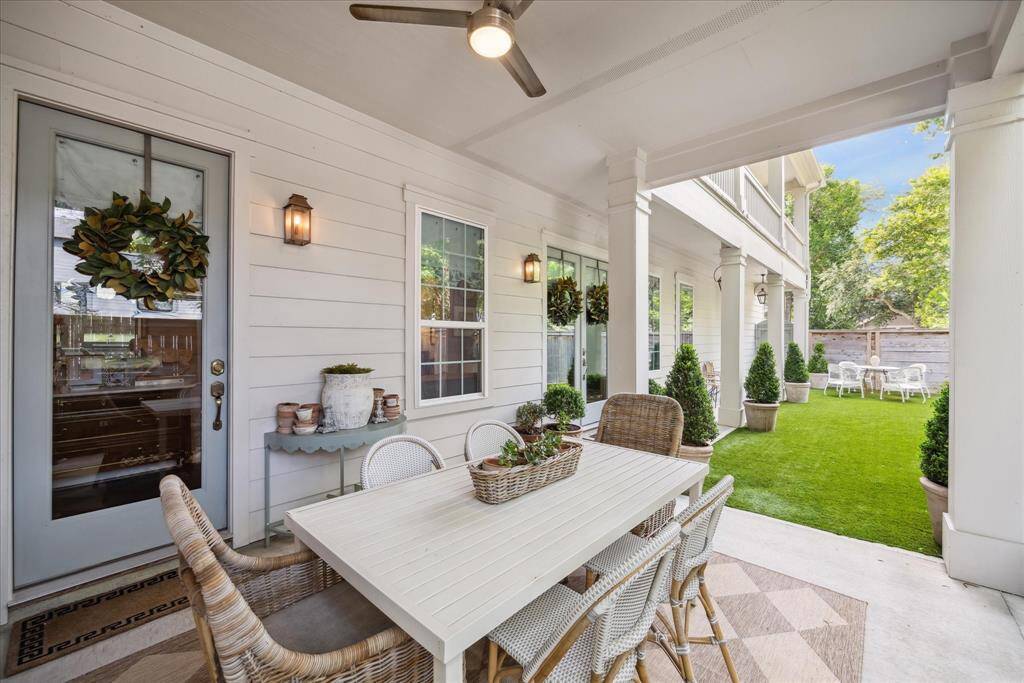 Everything a home entertainer could dream of - a generously-sized covered patio that brings the indoors out and adds an instantly appealing charm to this beautiful home. The perfect spot for enjoying dining al-fresco.