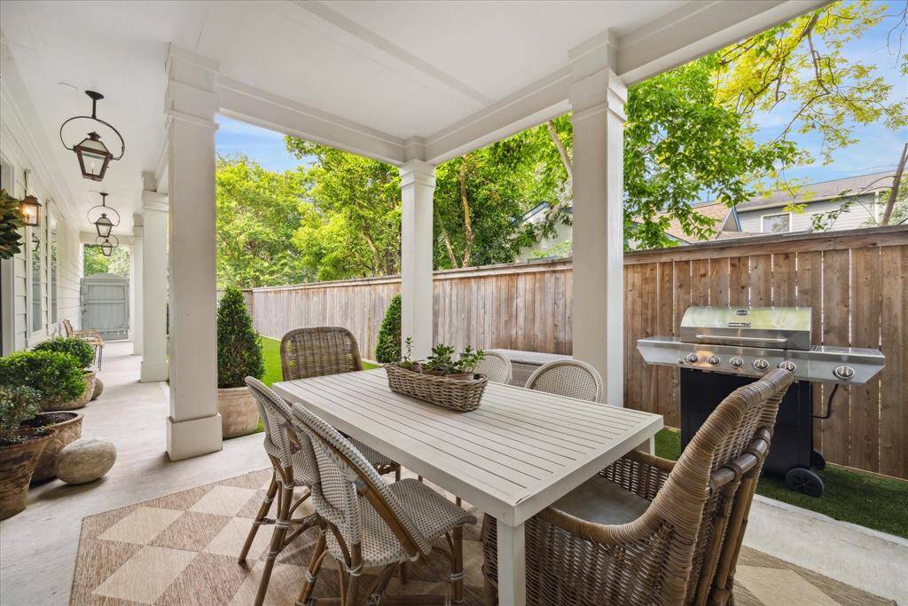 From casual weeknight dinners to weekend BBQ parties, the covered patio features ample space for grilling, making it an inviting extension of your living area.
