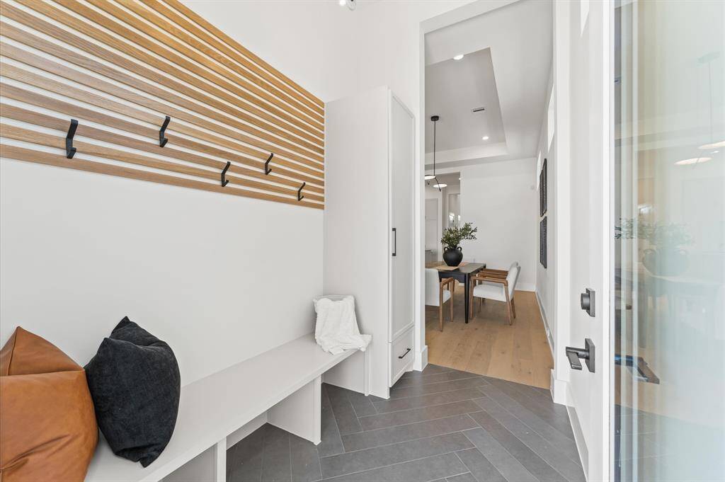 Mud room which leads to the backyard and garage apartment.