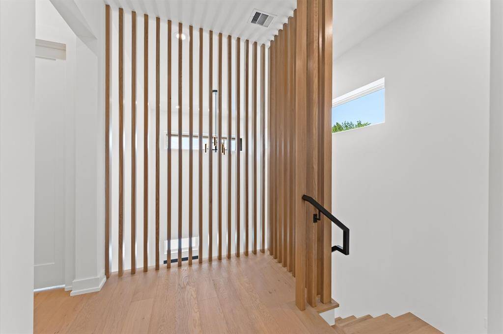 Second floor landing is functional and beautiful.