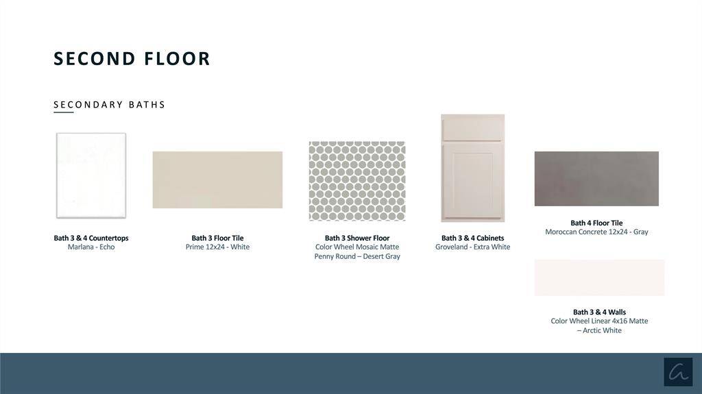 Secondary Baths - Selections