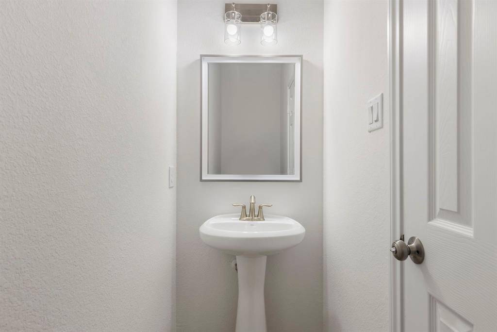 First floor half bath.