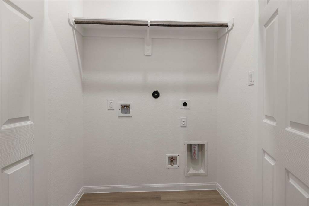 Utility room located inside.
