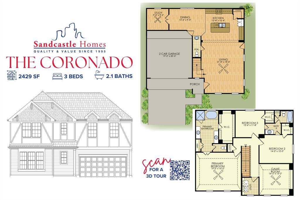 Want the full tour? Scan the code to explore 2,429 square feet of thoughtfully designed living—3 beds, 2.1 baths, and a layout that just makes sense.