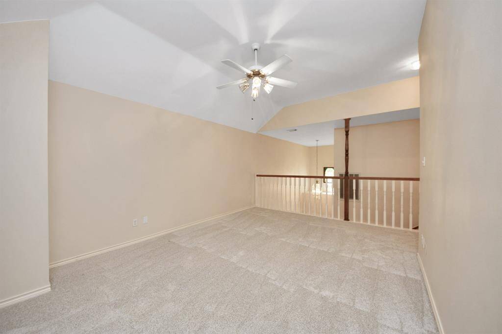 The game room provides plenty of space for kids to hang out or can serve as an additional entertaining area for family and friends.