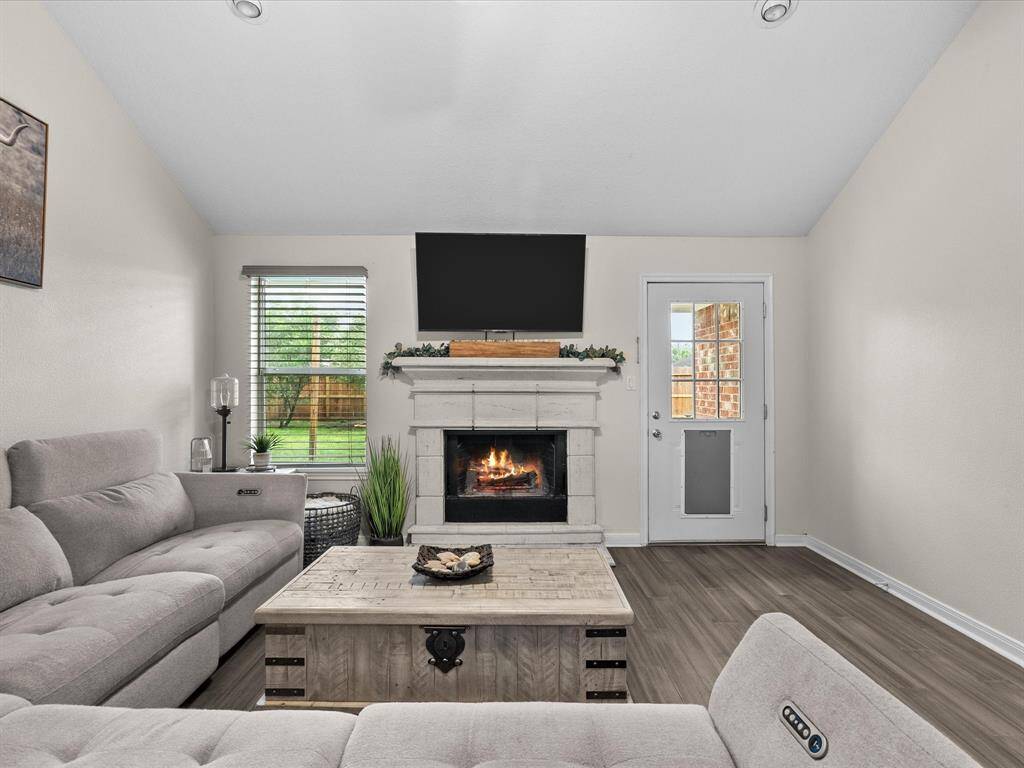 Massive living room will fit your furniture size needs and allows for a flexible layout of your furniture