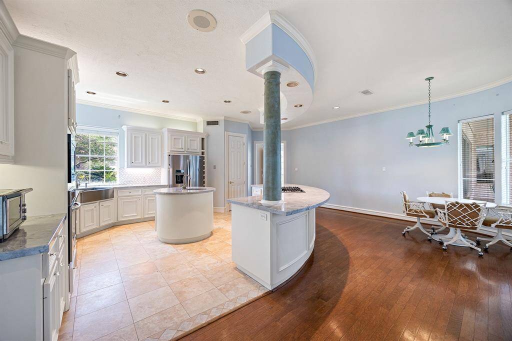 View of family room off of kitchen