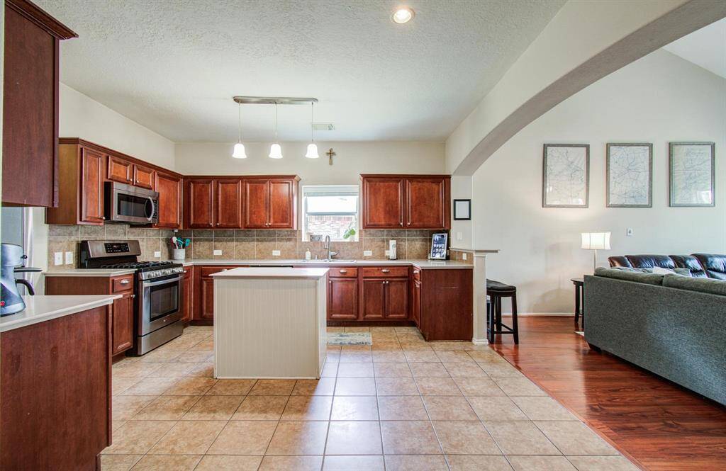 Island kitchen.