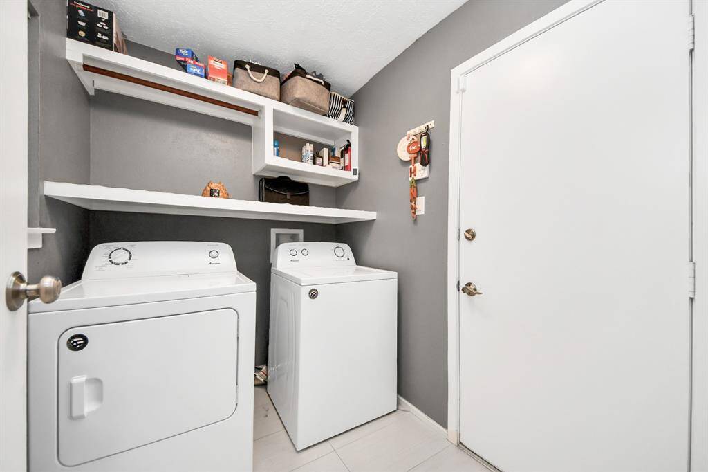 inside the house laundry room.