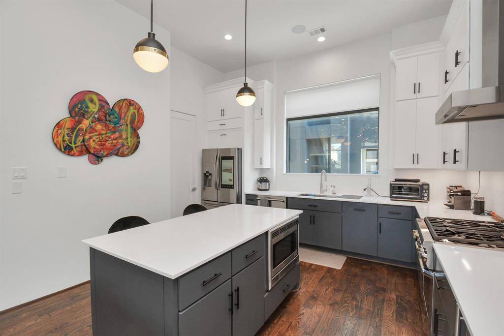 Refrigerator is included along with microwave and dishwasher.