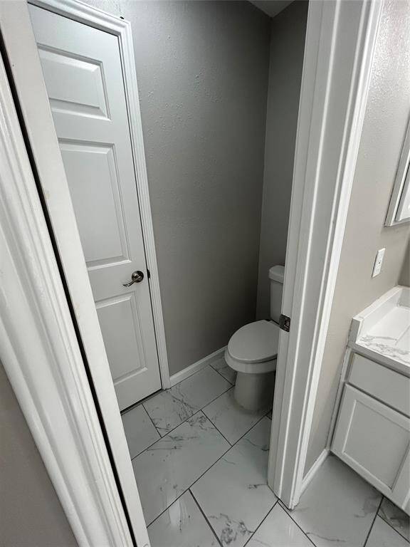 Latrine with a door for privacy