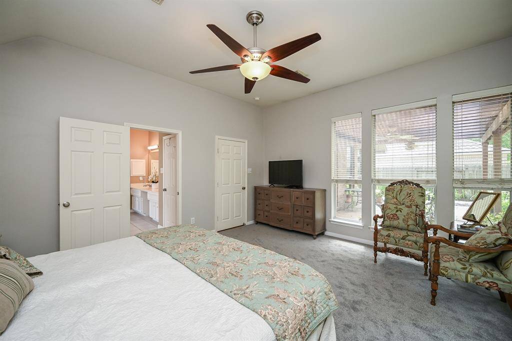 There's ample room for a sitting area, offering the perfect blend of comfort and privacy.