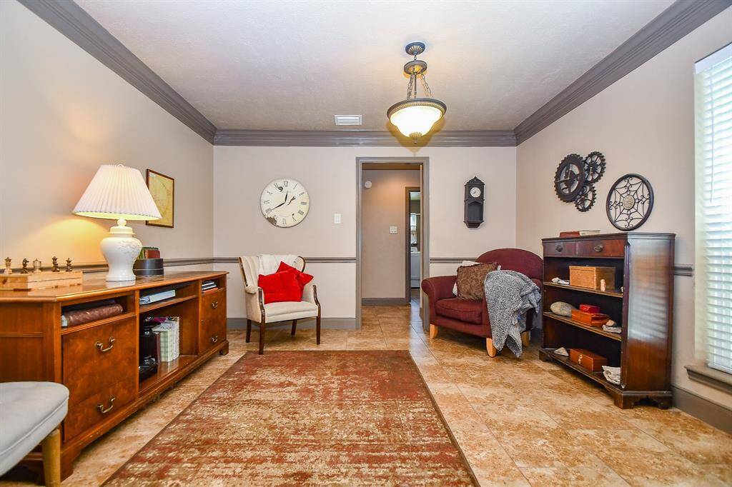 Formal Dining Room used by this owner as a second living area.