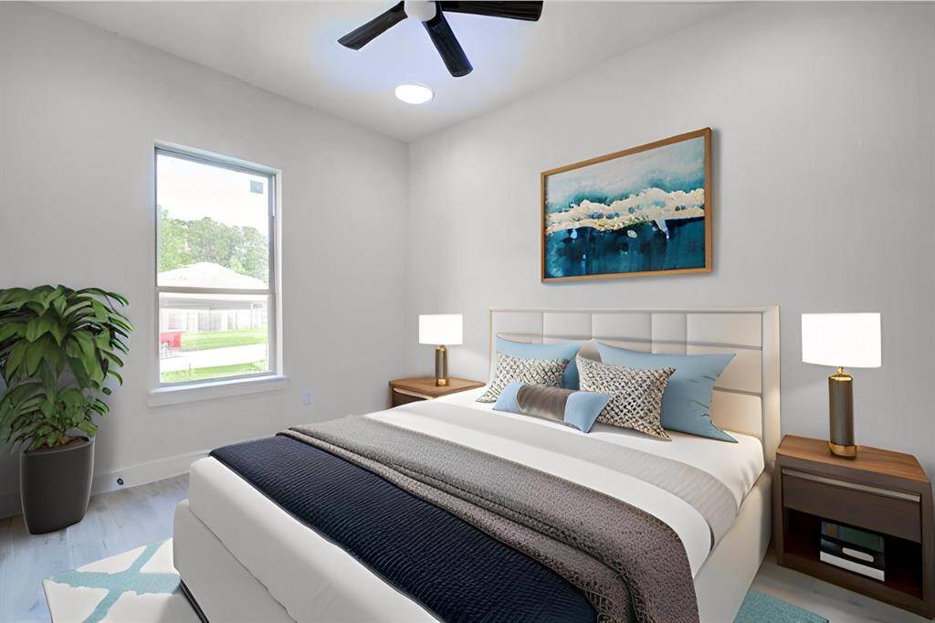 guest bedroom virtuallly staged
