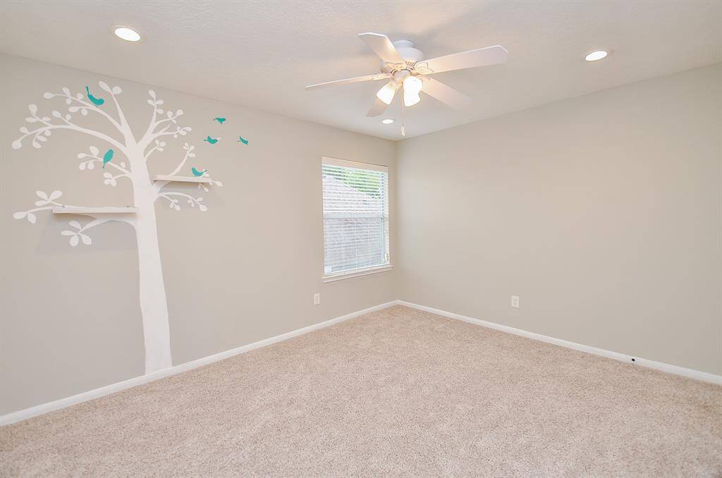 Secondary Bedroom with Hand Painted Mural