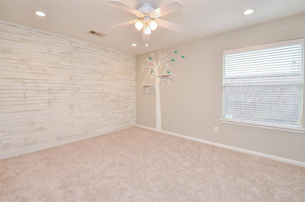 Secondary Bedroom with Hand Painted Mural
