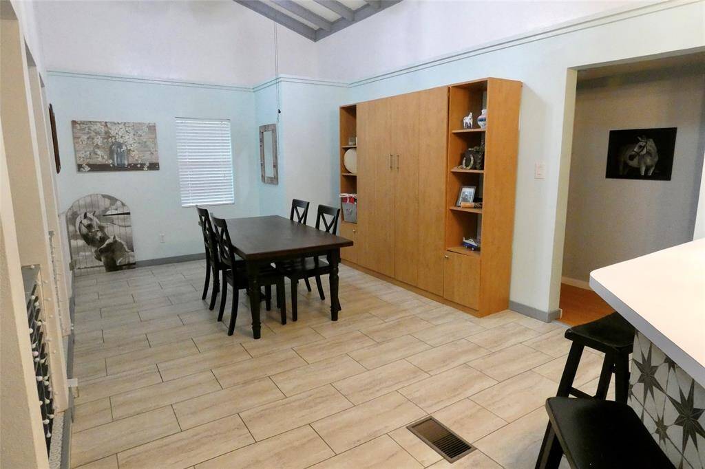 Dining room with Murphy bed