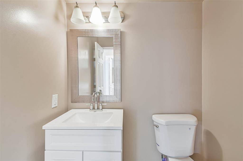 half bath on 1st floor