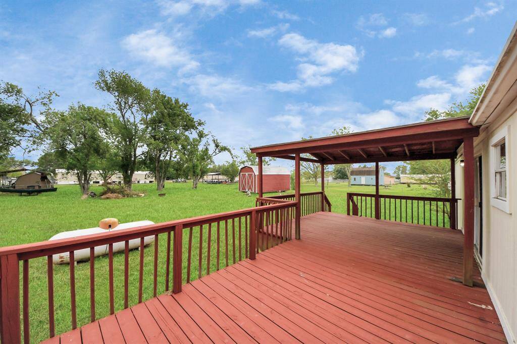 Back patio area is perfect for the grill
