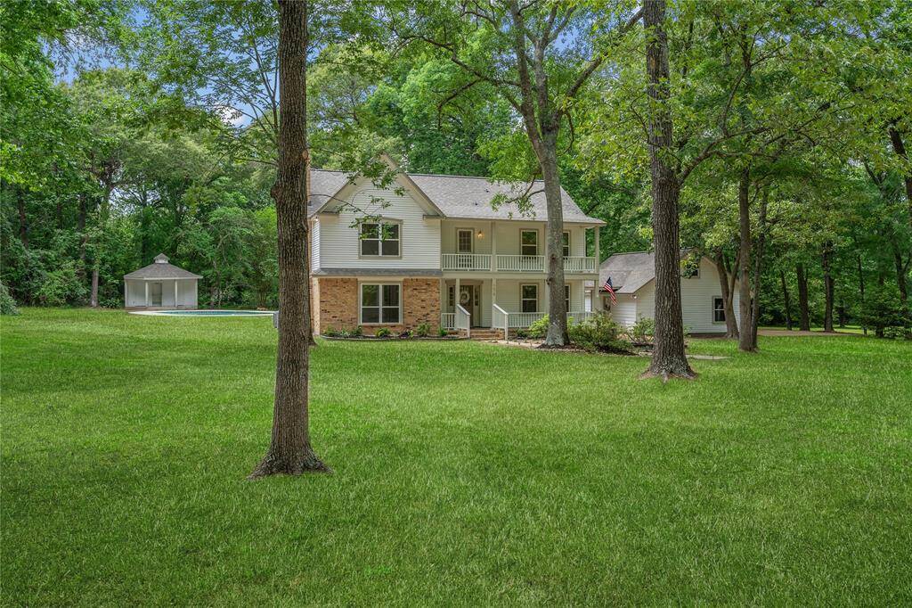 The grass in this photo has been digitally enhanced, and the owner has applied grass seed.