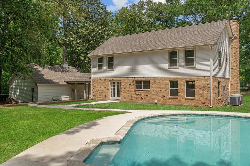 The grass in this photo has been digitally enhanced, and the owner has applied grass seed.
