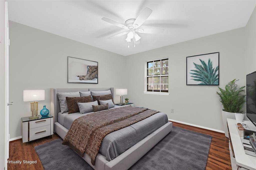 Virtually Staged: Secondary bedroom.