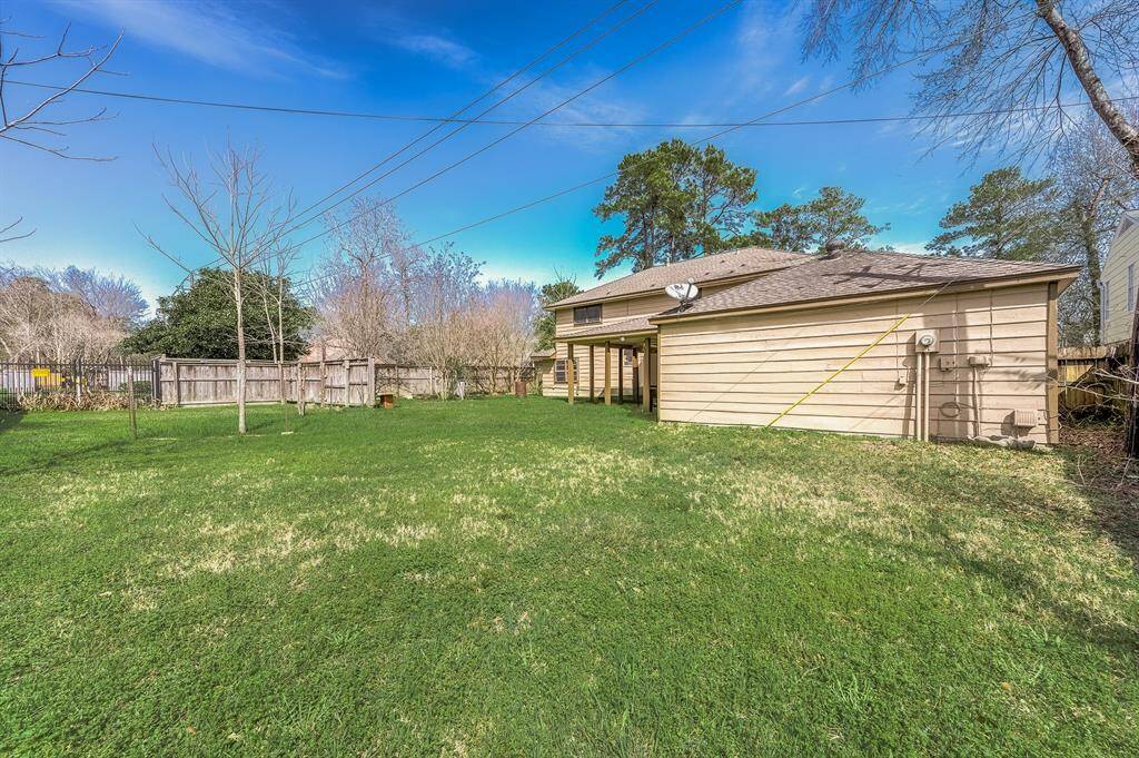 Expansive backyard space, perfect for any needs.
