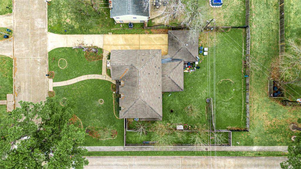 Aerial view of your premium corner lot!