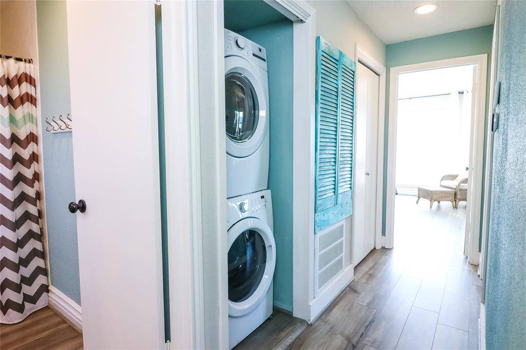 Large Washer/ dryer in property.