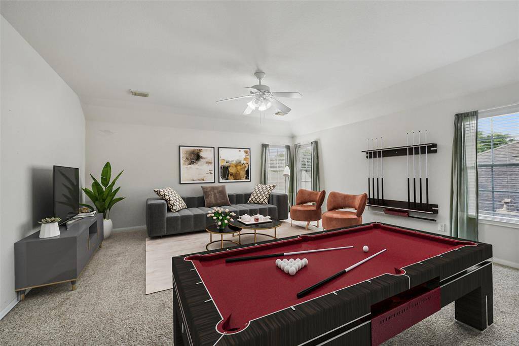 *virtually staged - On the second floor you will find a huge game room at the top of the stairs.