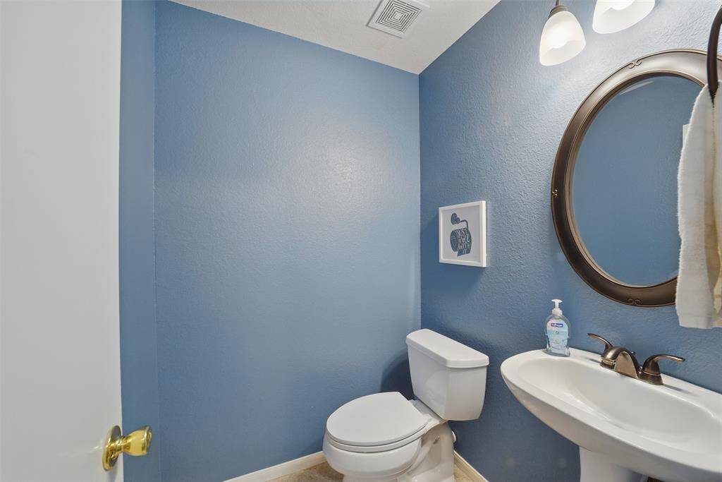 Half bathroom on the first floor.